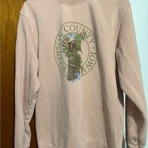 Madison County Iowa Pink Crew Neck Sweater